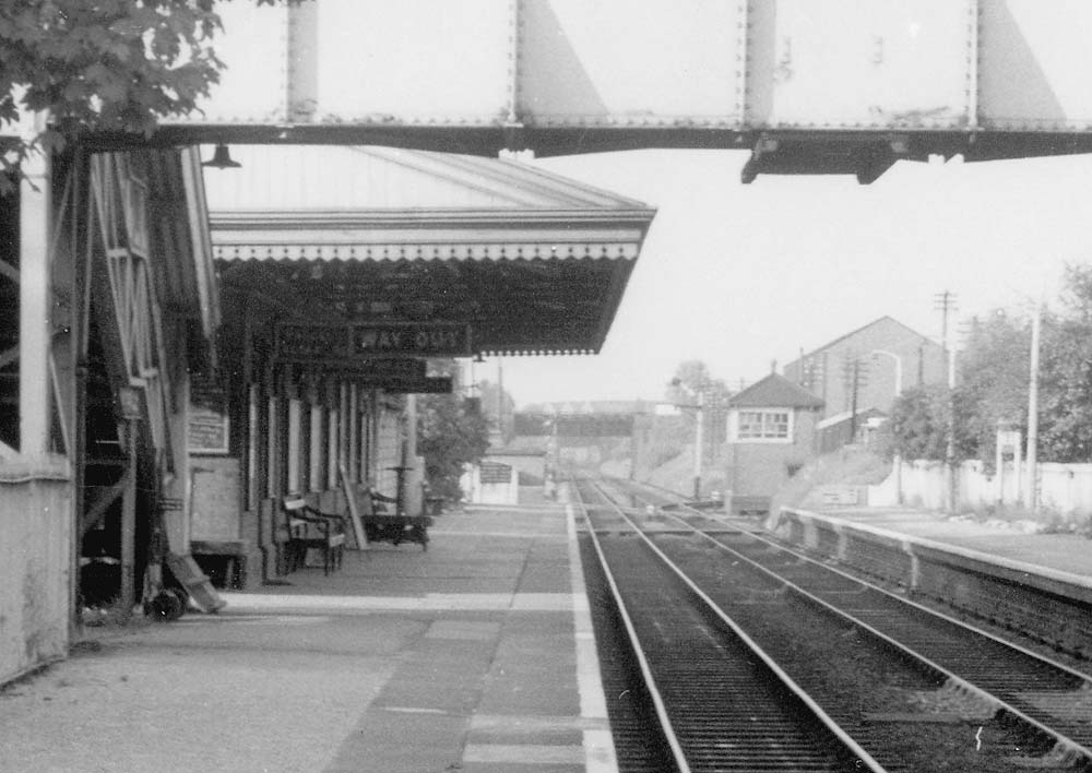 Close up showing Hall Green Signal Box which controlled the section through the station and access to the goods yard's sidings