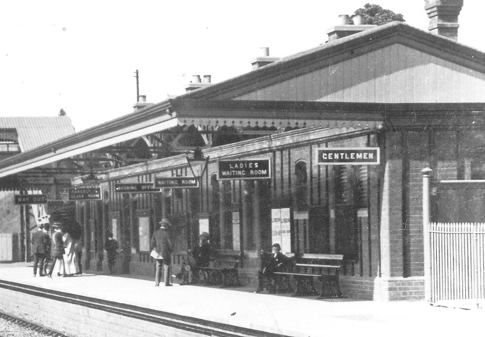 Close up of the up platform building which housed Hall Green's main passenger facilities including the booking office and waiting rooms