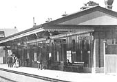 Close up of the up platform building which housed Hall Green's main passenger facilities including the booking office and waiting rooms
