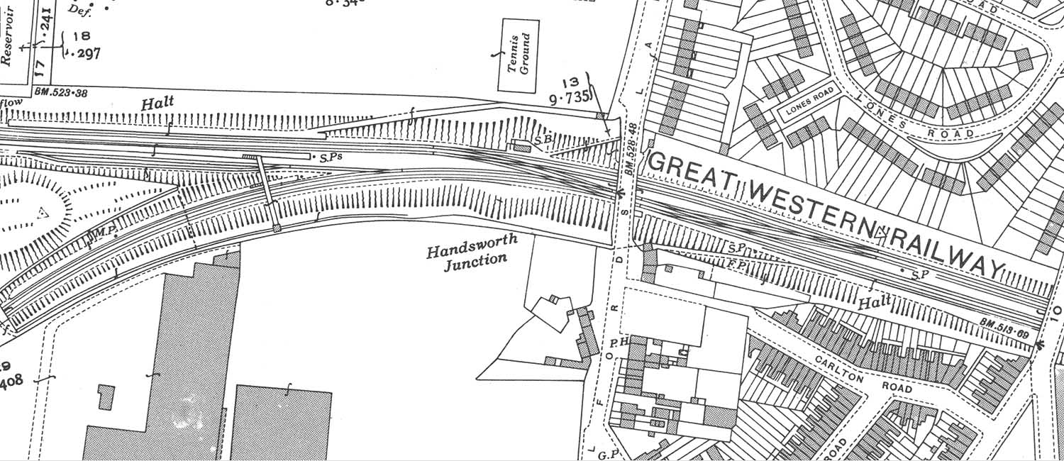  An early 1950s copy of Handsworth Junction Signal Box's diagram showing the track layout and locations of signals