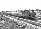 Ex-GWR 0-6-2T 56xx Class No 5606 passes through Handsworth and Smethwick station on an up goods on 26th September 1964