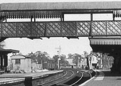 Close up showing the trackwork to the south of the station together with the original Hatton South Signal Box