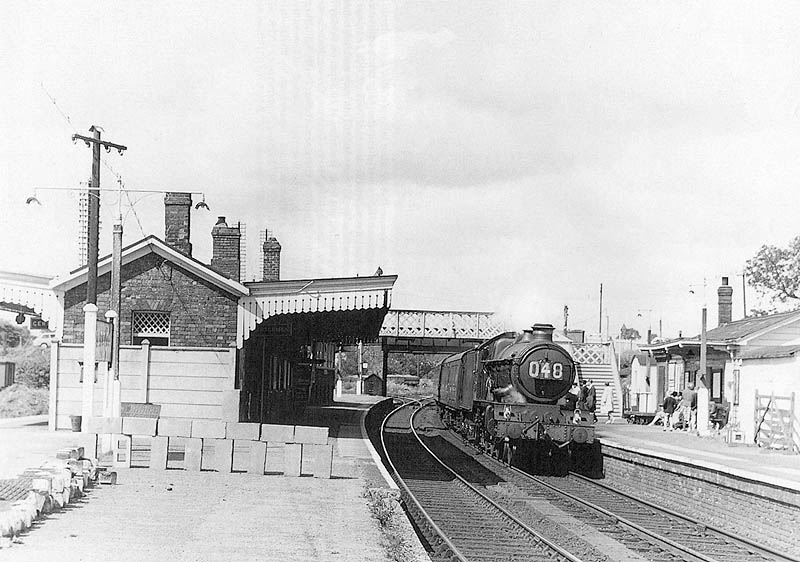 Ex-GWR 4-6-0 No 4096 Highclere Castle' passes through Hatton on an up express on 6th August 1962