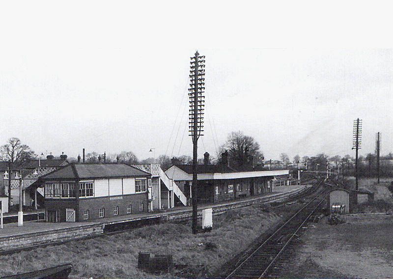 View of Hatton's island platform viewed from Station Road with the siding accessed only by rail in the foreground