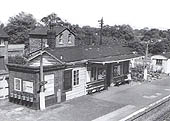 Hatton's main passenger building located on the up platform as seen circa 1960 from the passenger footbridge