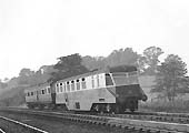 GWR Diesel Railcar No 26 with auto trailer No 62 on a Stratford-upon-Avon local train