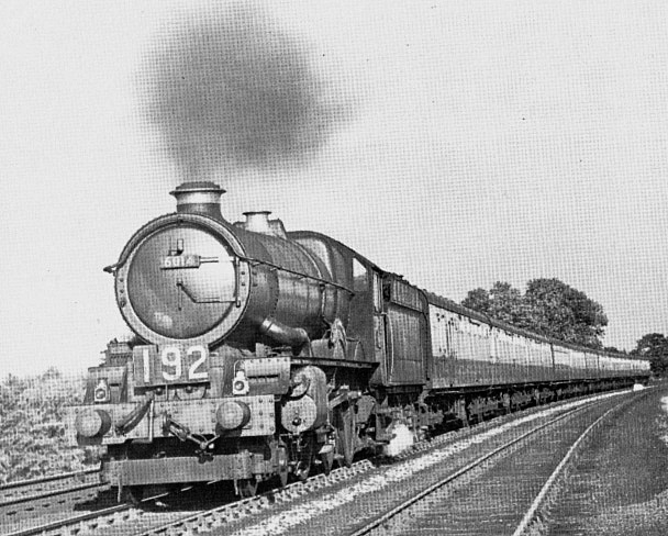 Ex-Great Western Railway 4-6-0 60xx King class No 6014 King Henry VII climbs Hatton Bank on the down main line with the 5:10pm Paddington to Wolverhampton express