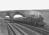 BR built Castle Class No 7019 'Fowey Castle' is seen prior to receiving its double chimney in September 1958