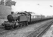 An 5101 Class 2-6-2T locomotive sprints up Hatton Bank with a local passenger service to Snow Hill