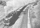 GWR 0-6-0PT pannier No 1748 ascends Hatton Bank on the Down Main Line with a class K freight train