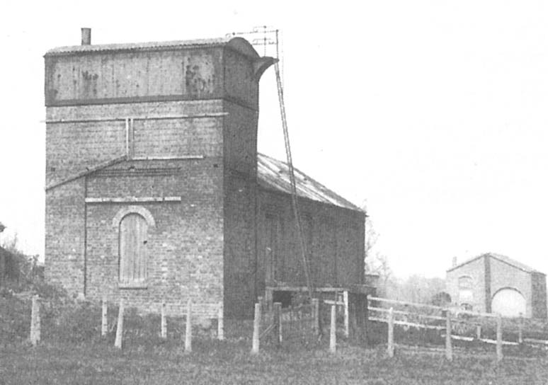 Close up showing the rear view of the disused shed which was converted to goods usage for many subsequent years following its closure
