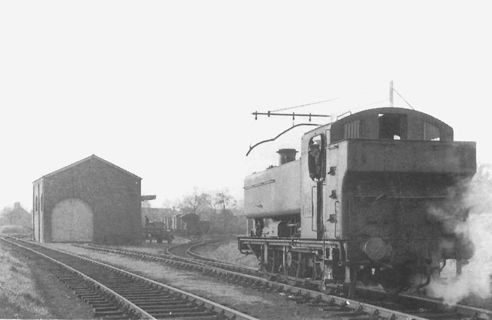 Ex-GWR 0-6-0PT 94xx class No 9432 is seen having just completed the shunting of the wagons into one of Henley-in-Arden's two long sidings