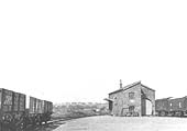 Looking towards Henley-in-Arden goods shed whilst the original branch line to Rowington Junction can be seen disappearing in the distance