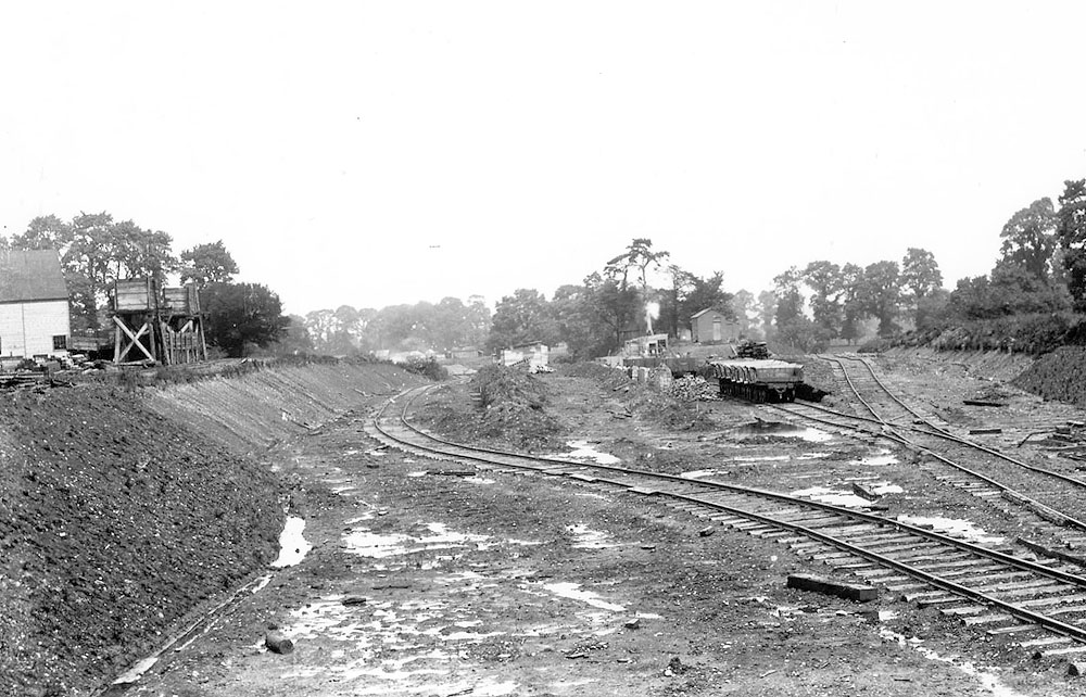 The site of Henley in Arden's North Warwickshire station looking in the direction of Birmingham