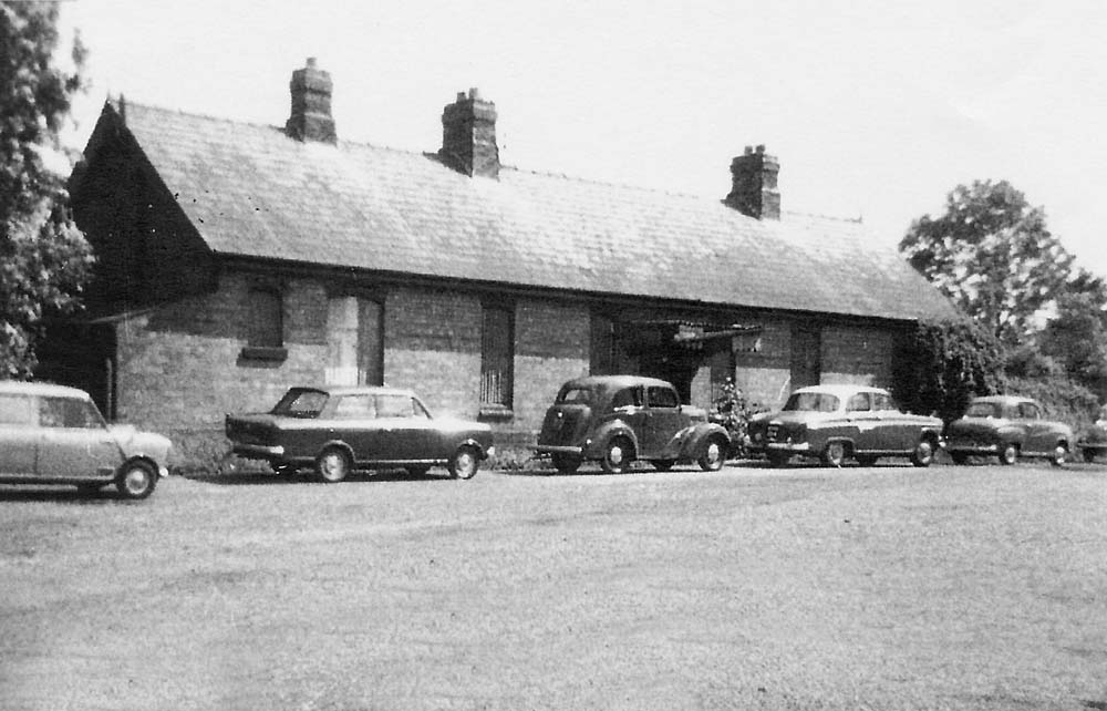An external view of the front of Henley-in-Arden's original passenger station building now closed even as station master's accommodation