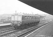 A single car DMU passes through Hockley station on the 2:55pm Snow Hill station to Dudley service