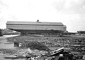 The outward transhipment shed viewed looking north west in the direction of Wolverhampton