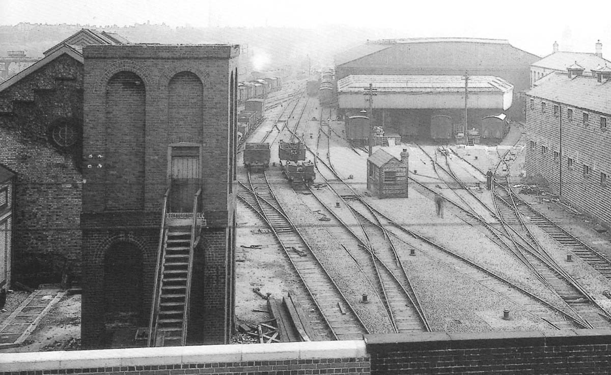 Viewed from All Saints Road bridge this official photograph shows the Hockley Goods Outwards and Transfer Shed in the background