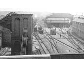 Viewed from All Saints Road bridge this official photograph shows the Hockley Goods Outwards and Transfer Shed in the background
