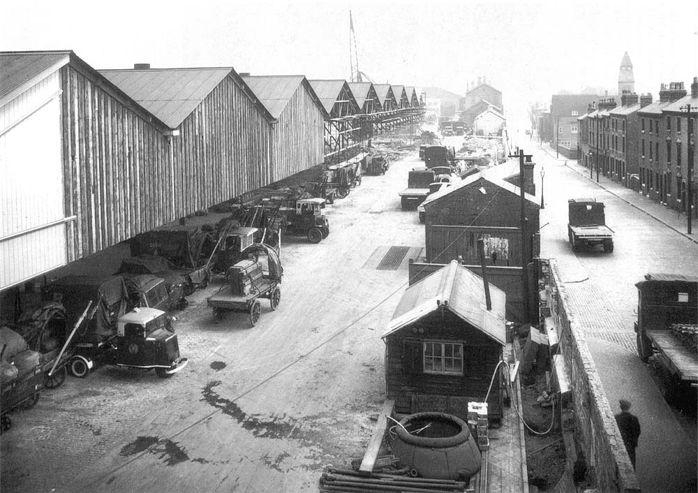 Looking south in the summer of 1940 in the direction of the offices and Snow Hill with Hockley North Gate in the foreground