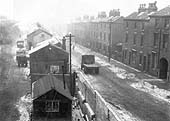 View taken on 12th February 1940 of the main entrance to the yard for road vehicles entering via Pitsford Street
