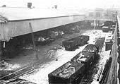 Another view of 'Top' shed on 12th February 1940 showing the building work remaining at the northern end of the depot