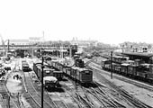 Looking north towards Top shed and beyond to the canal wharf with the lines to Wolverhampton on the right