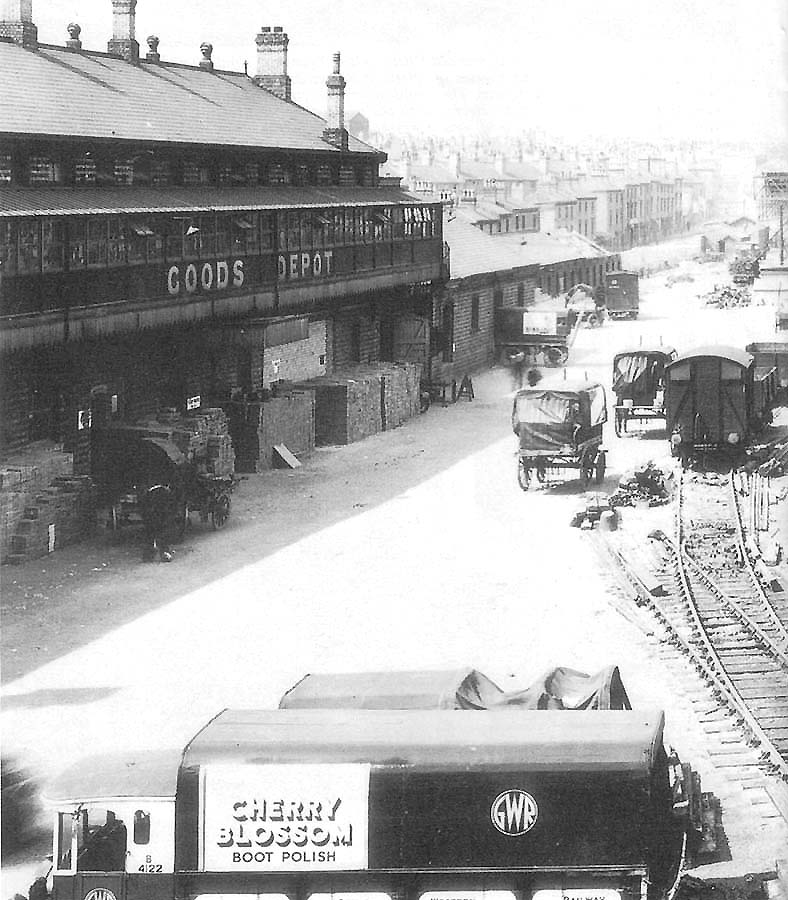 View of Hockley Goods Depot's main offices and the cartage area leading to the North Gate entrance
