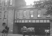 View looking along the length of Icknield Street as it passes under Hockley station and goods yard in the 1960s