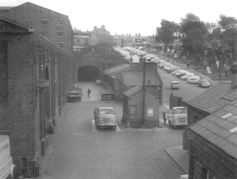 View of Hockley's Middle Gate adjacent to the Inwards shed, now Bottom shed, seen in the middle 1960s