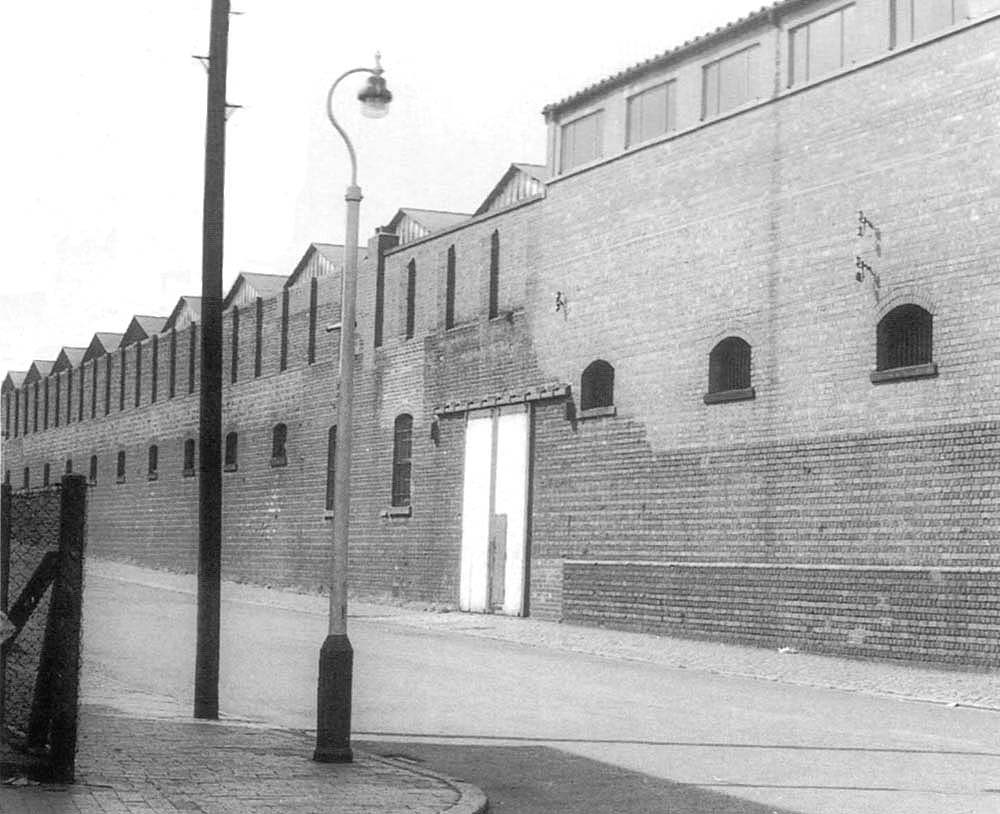 The rebuilt entrance to Hockley's bonded store seen from Pitsford Street in the 1960s