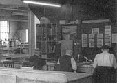 An internal view of Hockley's Invoicing and Staff Office seen in 1967 just prior to its closure
