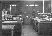 An internal view of the staff section of the Invoicing Office which was kept discrete from other activities