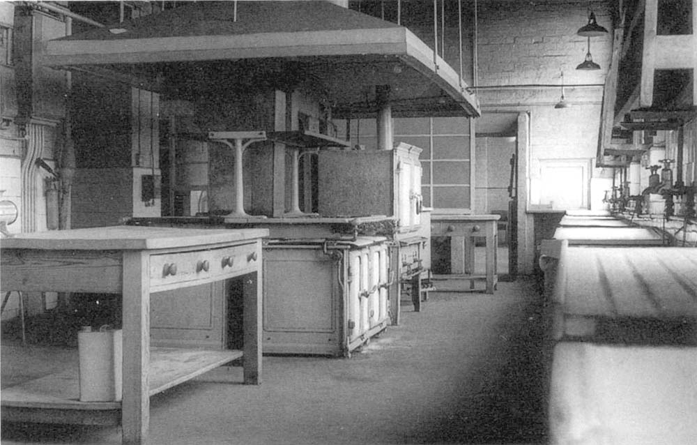 An internal view of Hockley's kitchen serving the the two dining rooms on the top floor of Hockley's office block