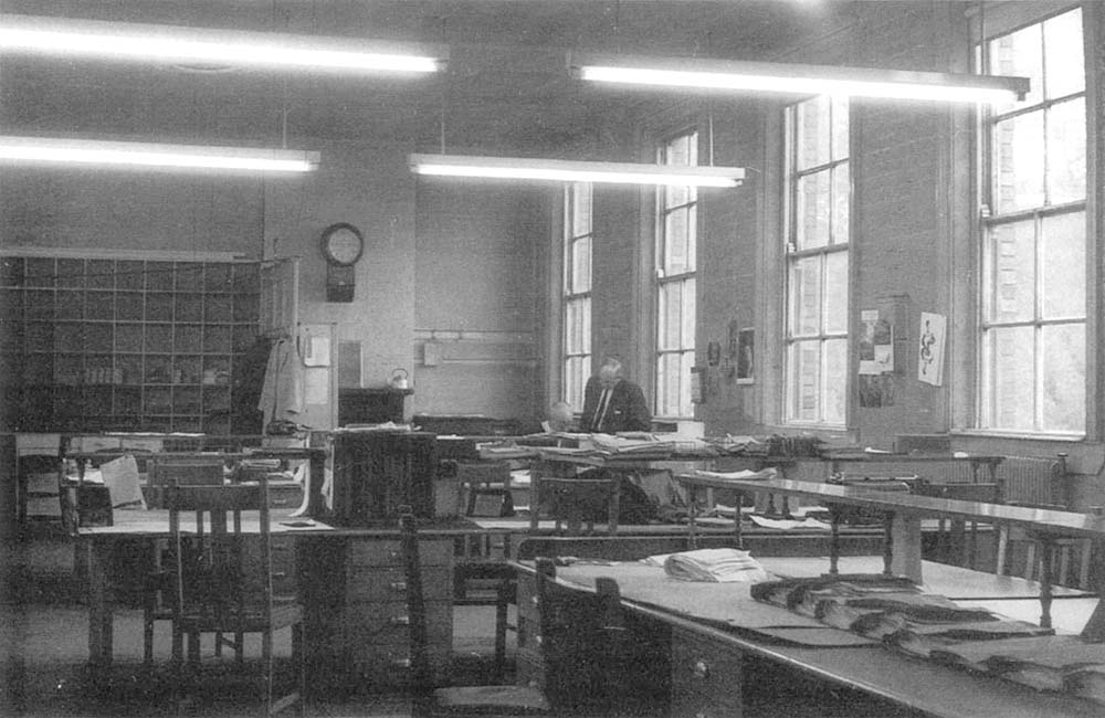 An internal view of the Delivery Office located at the Icknield Street end of Hockley's main office block