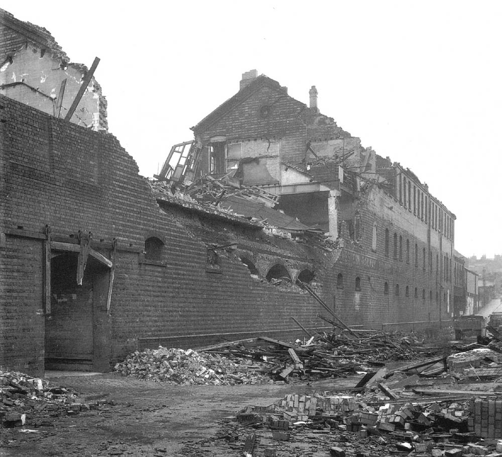 View from Pitsford Street of the damage to Hockley's offices caused by the air raid on 12th December 1940