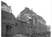 View from Pitsford Street of the damage to Hockley's offices caused by the air raid on 12th December 1940