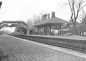 A view of Brunel's original station buildings looking towards Birmingham prior to the quadrupling of the tracks