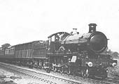 GWR Saint class No 2903 'Lady of Lyons' approaches Knowle & Dorridge with an up express circa 1912