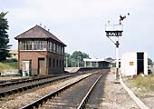 Knowle and Dorridge Signal Box seen on 17th August 1969 shortly before being closed in September 1969