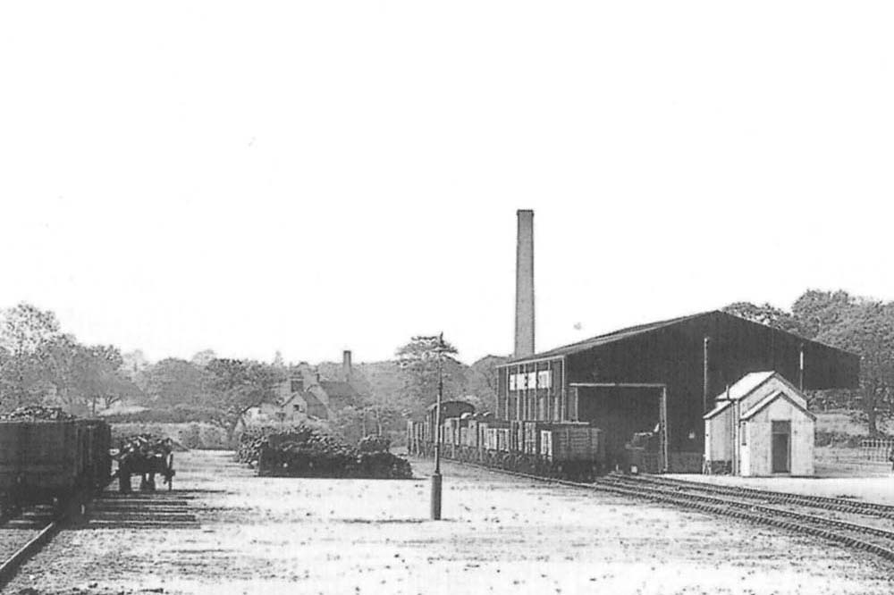 Close up of Knowle and Dorridge's 120 foot long by 40 foot wide metal framed Goods Shed