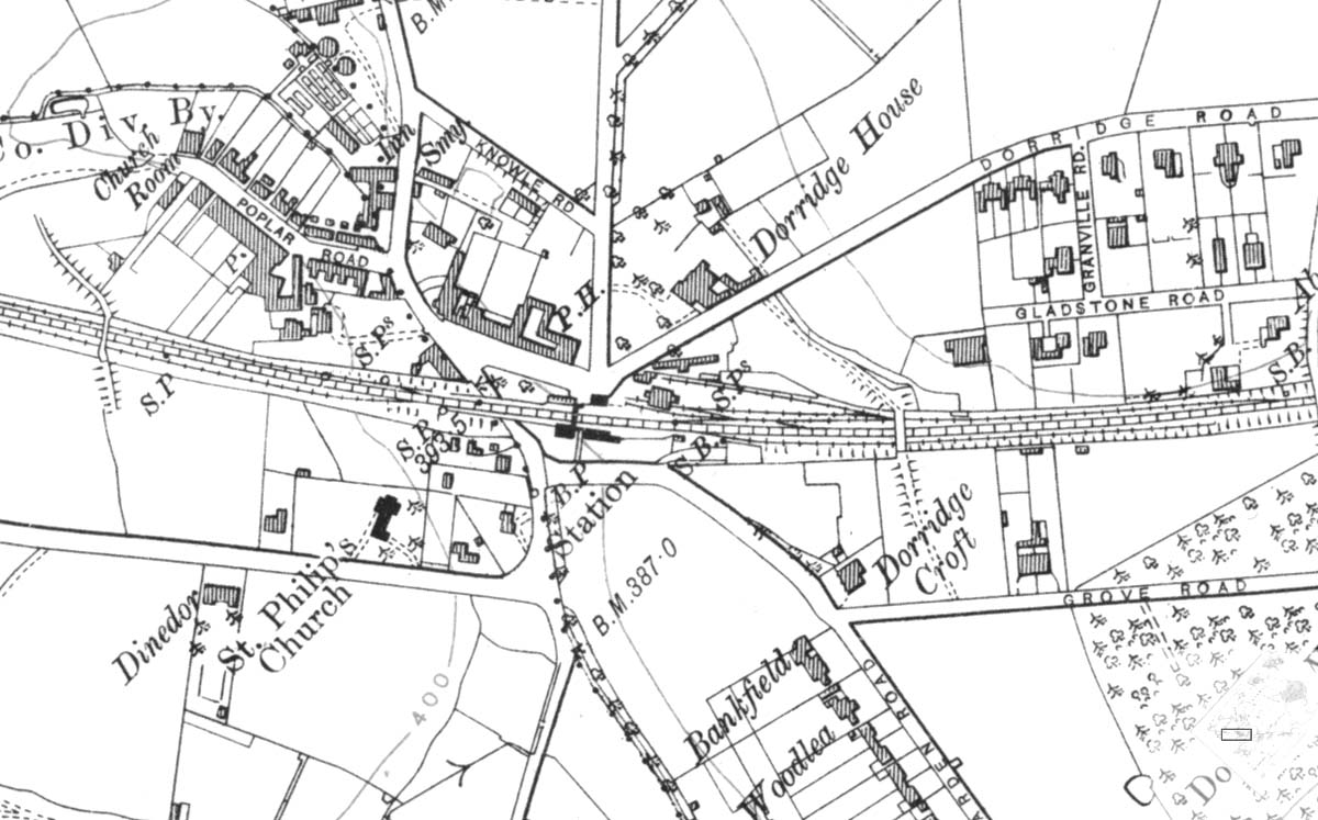 A 1920 Ordnance Survey Map showing that little change has occurred since the turn of the century