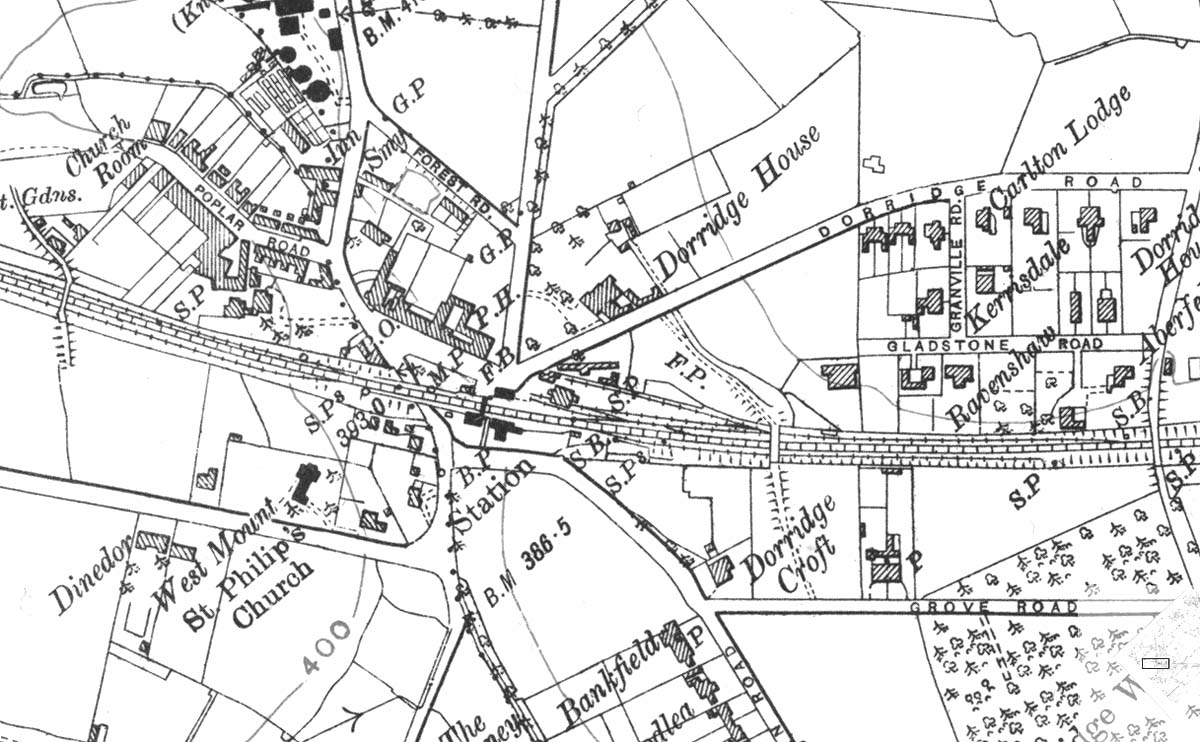 A 1926 Ordnance Survey Map again showing that little change has occurred since the turn of the century