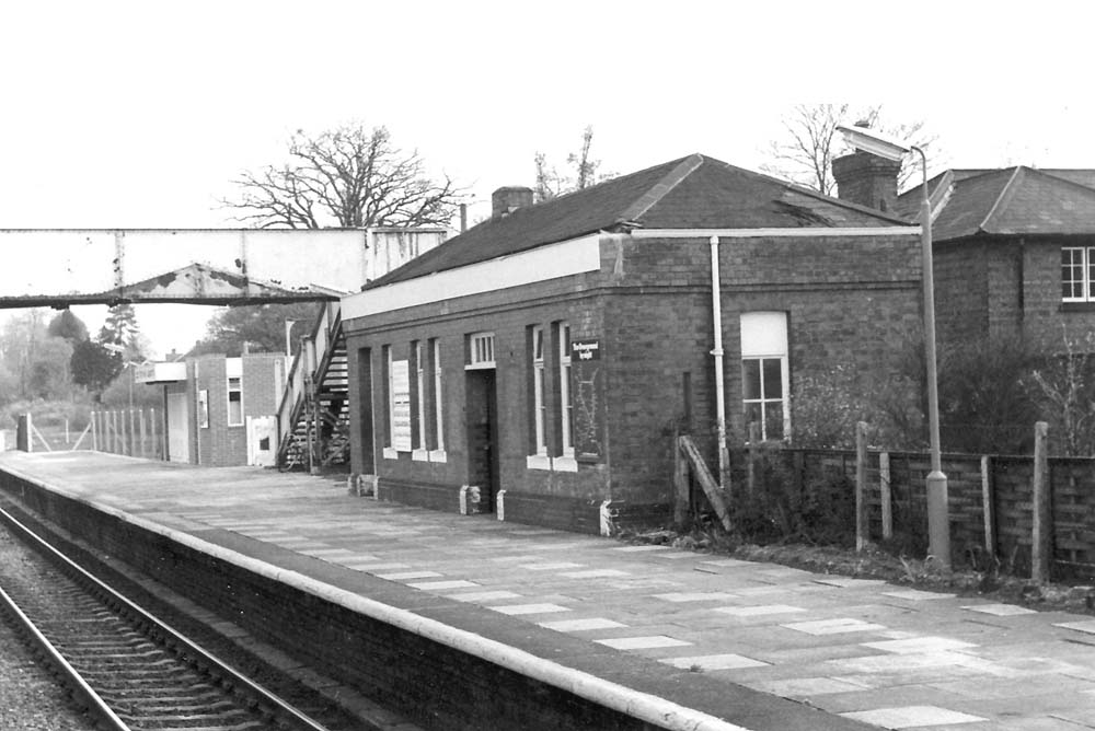 View of Platform 1 showing the modernisation of the station which included a replacement structure to the original building