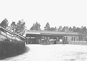 View of Lapworth Station's forecourt from Station Road at the turn of the twentieth century