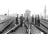 A Great Western Railway Permanent Way Length Gang seen working at Leamington South Junction