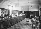 An interior view of the station's newly opened Art Deco style refreshment room on the down platform