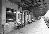 An external view looking towards London of the station's new refreshment room located in the centre of the up platform