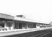 Looking across from the down platform towards the London end of the up platform on 27th October 1939