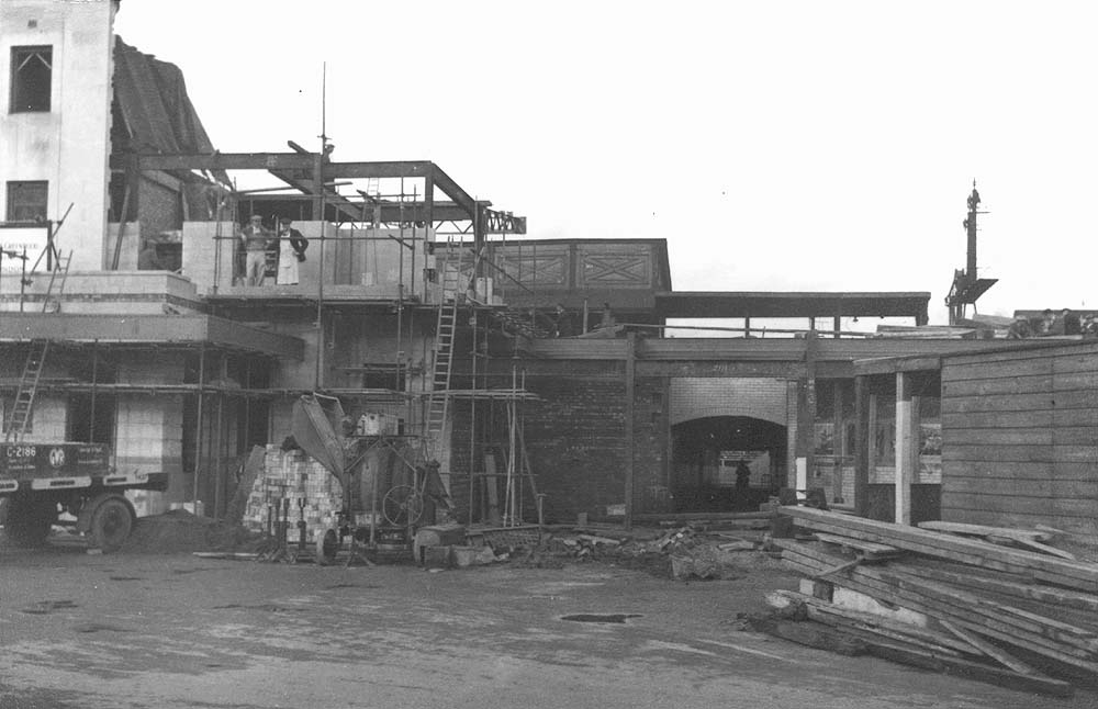 View of the original passenger subway taken during the being converted in to a subway for the general public
